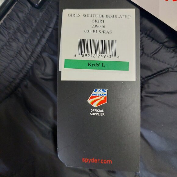 NEW Spyder Girls Solitude Insulated Skirt, Size L(14-16) - Picture 5 of 8